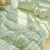 浪莎（LangSha）简约床品床上四件套纯棉四季通用床单被套全棉亲肤水洗棉条纹家用 云朵条纹果绿（亲肤裸睡） 1.5床单四件套-被套150×200