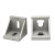 法特一号工业直角角码2020/3030/4040铝型材配件压铸铝锌合金转向角码黑色 4590铝合金角码(1个)