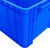羽佳（YUJIA）塑料平口物料元件螺丝收纳长方形配件盒 4号加高蓝色 410*310*225mm