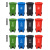 240L户外垃圾桶大号环卫脚踏式商用加厚大码塑料大型分类桶大容量 120L中间脚踏加强型（灰色） 投放标识