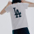 美职棒（MLB）洛杉矶道奇队 大标印花休闲宽松圆领短袖 正肩袖T恤 男女 白色 白色 S