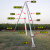 适用于铝合金三角架立杆机人字抱杆摇把扒杆起杆器电杆三脚架电力 加粗款立10米杆三脚架立杆机