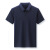 澜尼缇（LANNITI）轻奢侈高端品牌短袖T恤男24夏季新款休闲翻领Polo打底衫上衣 黑色 M