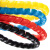京斯坦  开口式束线管数据线电脑线整理电线理线管螺旋保护套8mm（黑色+白色）各5套