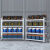 浦丰 201不锈钢仓储货架厨房冷库储物架商用多层重型置物架500KG150*50*200cm PFHJ60