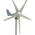 户外锂电小型风力发电机300W500W风光互补直流12V24V逆变220V 300W5叶片12V24V+控制器