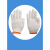 劳保手套耐脏棉线手套工人工作工地手套针织手套户外作业通用手套 经济装白色灯芯棉400克20双 均码