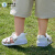 拜尔医生学步鞋男女宝宝凉鞋夏季2024年新包头婴幼儿童机能鞋软底 白色 19#适合脚长12.6-13cm