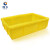 固乡 塑料盒子长方形小方盒 加厚塑料盒零件盒螺丝分类盒收纳储物盒 小方盒 黄色 3号# 外径255*170*75mm