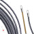 穿线器电工专用引线器神器拉线拽线串线绳弹簧暗线穿管器 耐磨灰30米单弹簧扁头 5mm线