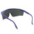甄赫  工业UV防护眼镜紫外线固化灯汞灯氙灯消毒365护目镜实验室光固机 灰色镜片套镜款仅眼镜-B款 加厚强化耐