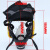 防毒面具喷漆化工甲醛防护面罩活性炭消防粉尘劳保防毒面罩 柱黑全面具+4号梯形滤盒