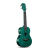 巴丽（BALI）尤克里里23英寸透明乌克丽丽ukulele初学者四弦小吉他 23英寸驯鹿透绿+琴包