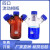 螺口三口/四口流动相液瓶废液瓶溶剂HPLC液相色谱流动相实验室瓶 棕色 二口 250ml