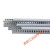 灰色塑料PVC线槽阻燃开口U型配电箱配电柜走线行线槽带盖板 高40X宽40(2米/条)