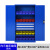 工具柜铁皮柜重型五金零件维修收纳柜工厂汽修车间用工具箱储物柜 三抽蓝色(不带网)