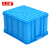 久工保 PE全熟料塑料包装箱长方形大号加厚塑胶框 JGB-ZZX034 （个） 550-350箱610*485*360mm）蓝色