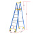 稳耐（werner）P170-8CN FG 玻璃钢平台梯3.4米工业级绝缘人字梯带轮自锁防滑踏板八步折叠工程梯