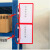 尚优不凡 磁性标识牌标签牌标示牌仓库货位管理卡物料货架卡 A6白色单磁座