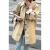 La Chapelle Sport2024春季新款欧货卡其色风衣女中长款单排扣气质显瘦外套大衣 M 穿到130斤