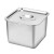 不锈钢方形果酱盆带盖四方盆商用厨房味点调料盒佐料盒酱料桶 304正方盆12cm+闭口盖
