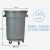 定制圆形垃圾桶商用大容量带轮子大号户外环卫厨房餐饮泔水桶 120L不带滑轮+50只垃圾袋