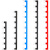 R.STAR中间继电器短接条欧姆龙底座连接片线圈汇流排接线排22mm 叉型10P红 10条 29“6mm间距