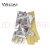 WELDAS威特仕10-2385XL加厚耐高温隔热热流反射铝箔手套电焊炼钢手套