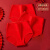 浪莎（LangSha）本命年红内裤女士纯棉属龙年结婚袜子套装高腰全棉短裤大红色 内裤-红色4条 M80-100斤