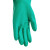 海斯迪克 丁腈手套 厨房防水防滑手套 工业劳保手套HKsq-593 33cm绿色1双 L码 