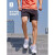 迪卡侬运动跑步健身宽松休闲短裤5014259