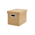 牛皮纸质档案文件装书整理箱加厚箱子搬家打包纸板箱 2号12L35*23.5*17.5 (A4纸) 收纳箱(配手环)