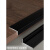 甜苗苗瓷砖收口条 铝合金收边条L型瓷砖收口条极窄木地板压边条阳角门框 黑色7x20mm小角 0.9m