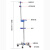 封浮 加厚便携不锈钢高低可调节输液架移动带轮家用吊瓶架点滴架输液架铸铁三脚 3钩 普通杆