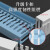 PVC线槽阻燃明装配电箱配电柜走线槽灰白色灰蓝色开口U型工业理线槽 灰白色（高宽） 4040