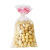 爆米花包装袋透明一次性爆米花桶打包袋品食级塑料袋定做 红色 16cm*24cm450只送扎丝