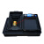 麦可辰加厚零件盒塑料胶周转箱电子元件盒黑色托盘方盘手机物料盒JYH 9#方盘(350*230*50MM)