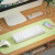 B.O.W航世 G68S 热插拔机械键盘有线小型便携外接笔记本电脑台式通用 客制化机械键盘红轴茶轴68键 绿白丨68键无冲（有线键盘鼠标 混光）插拔轴 茶轴