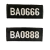 定制2011式保安胸牌胸号新款保安魔术粘贴式布胸号 保安号码牌 BA0066+0088