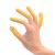 稳斯坦 WF116 一次性乳胶防滑手指套 工业橡胶手指套劳保手套 607普通米黄500g 