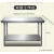 定做加厚304不锈钢工作台饭店厨房操作台烘培打包切菜桌子长方形 强承重双层工作台 150x70x80cm