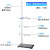 铁架台实验室实验器材不锈钢固定夹十字夹小铁圈加厚 国标铁架台一杆一座60cm