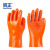贸正（MAOZHENG）浸塑耐酸碱颗粒手套削皮橡胶塑胶手套家务耐用耐磨加厚防滑劳保手套MZS-8007
