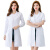白大褂长袖医生服女短袖薄款夏季大衣学生实验美容院师护士工作服 女修身款厚款长袖 XS