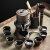 唐丰（TANGFENG）紫陶懒人泡茶神器功夫茶杯茶具套装家用复古石磨自动茶壶轻奢 紫陶自动茶具
