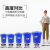 大容量垃圾桶商用酒店餐饮大号带盖工业圆形家用厨房塑料水桶60升 40升蓝色带盖圆桶 送垃圾袋