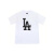 美职棒（MLB）洛杉矶道奇队 大标印花休闲宽松圆领短袖 正肩袖T恤 男女 白色 白色 S