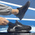 男鞋2024夏季透气防滑网面学生薄款潮鞋子男士跑步官网方ADIDAＳ 增高款黑色 39标准运动码