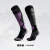TSUG滑雪袜男女加厚户外骑行羊毛雪袜探险登山透气长筒不起球保暖袜子 黑紫（35-39)