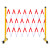 路障栏杆玻璃钢伸缩围栏管式绝缘安全隔离可移动折叠硬质电力施工防护栏杆 1.2*2.5米 红白色